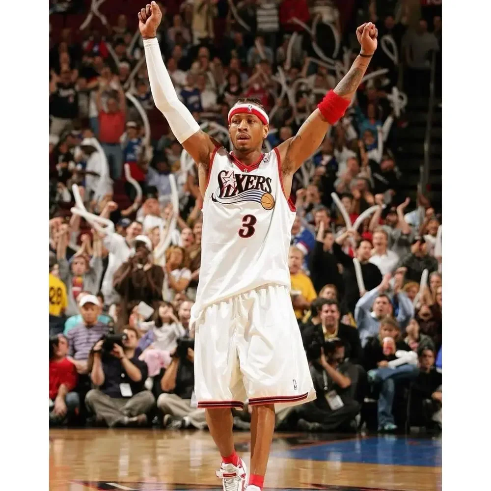 Philadelphia 76ers Allen Iverson #3 Champion Jersey 3XL 56 VTG Authentic - Picture 9 of 13
